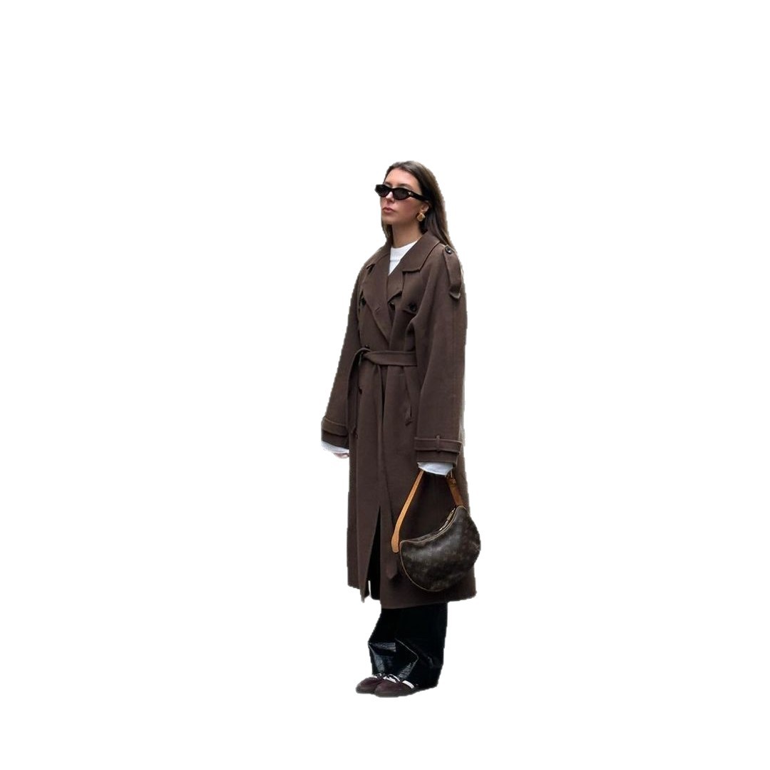 Manteau long oversize – Élégance intemporelle