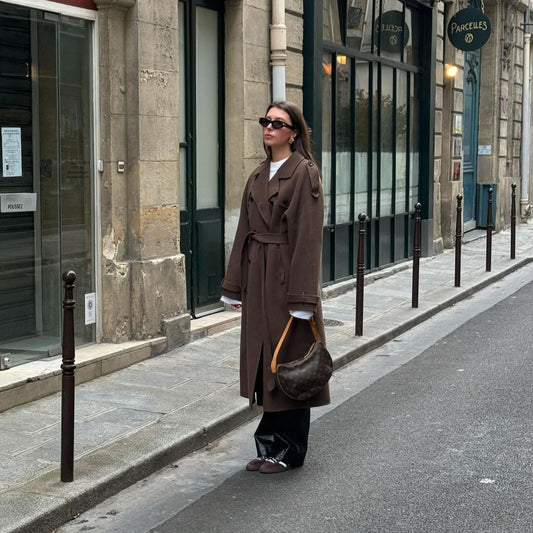 Manteau long oversize – Élégance intemporelle
