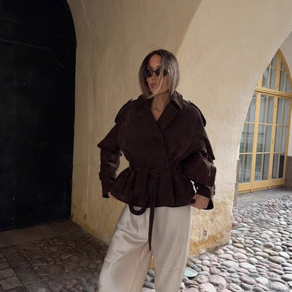 Veste ceinturée premium – Silhouette élégante