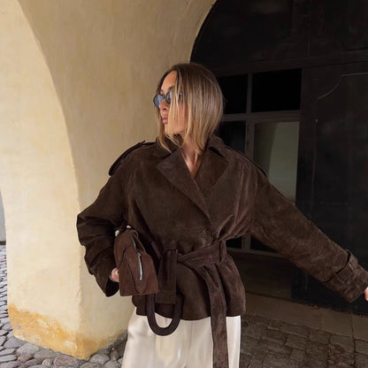 Veste ceinturée premium – Silhouette élégante