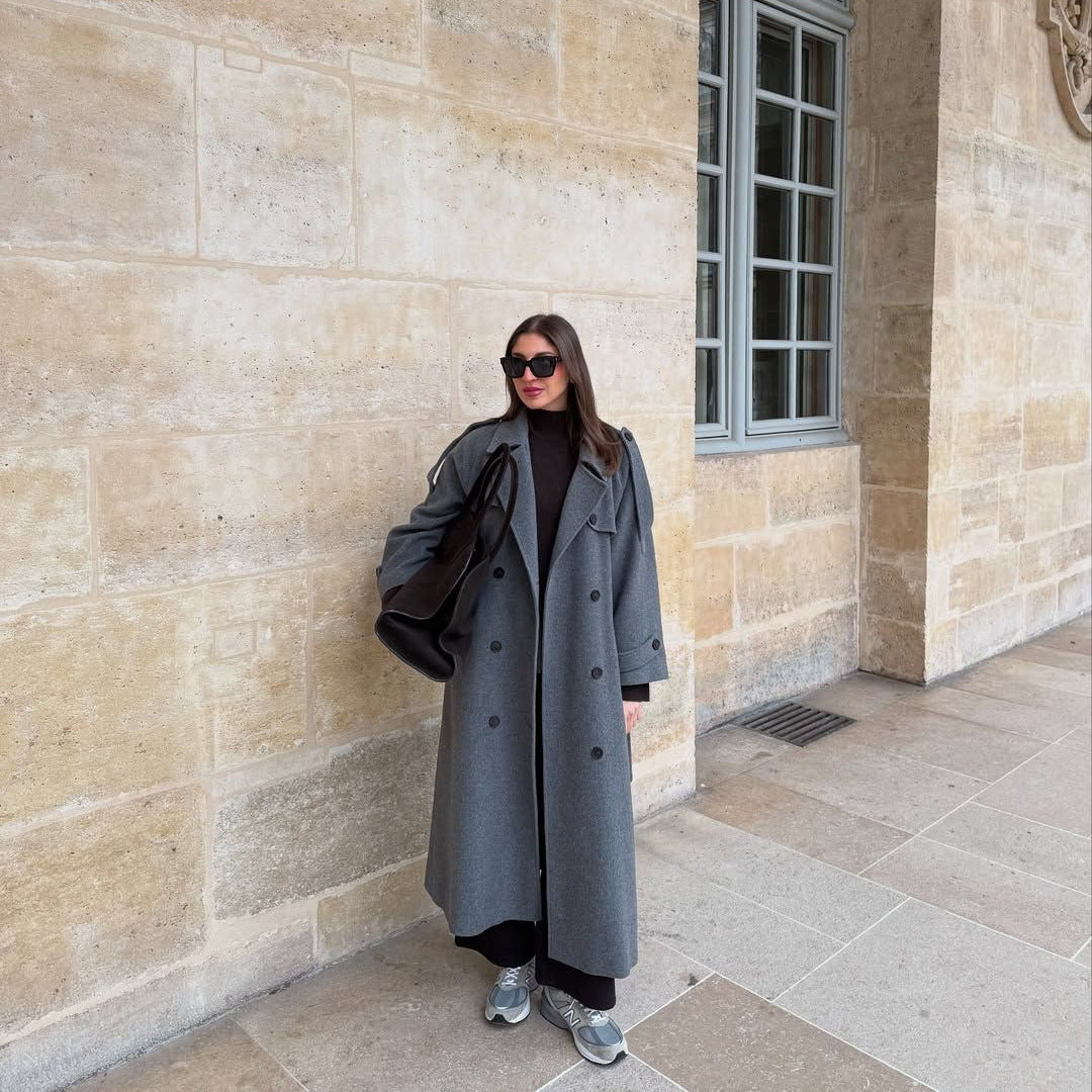 Manteau long oversize – Élégance intemporelle