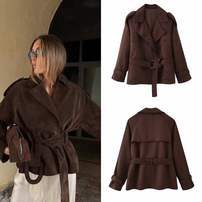 Veste ceinturée premium – Silhouette élégante