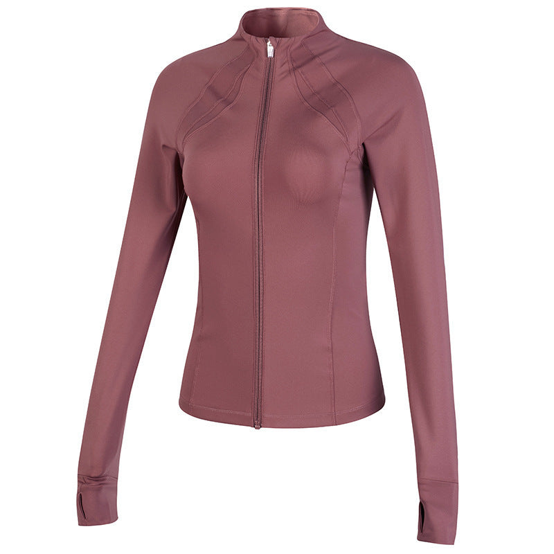 Veste de sport zippée sculptante – Élégance & performance