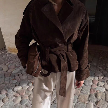 Veste ceinturée premium – Silhouette élégante